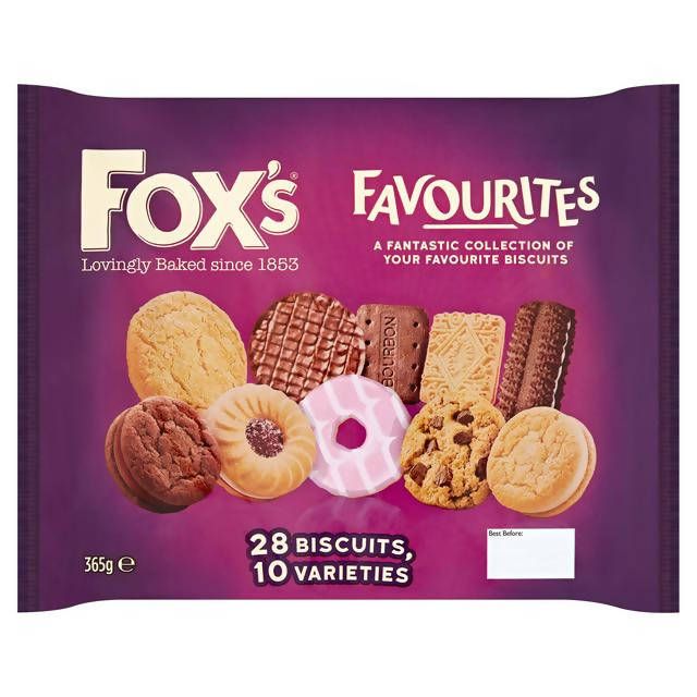 Fox's Favourites 28 Biscuits, 10 Varieties 365g