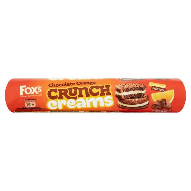 Fox's Limited Edition Chocolate Orange Crunch Creams Biscuits 230g