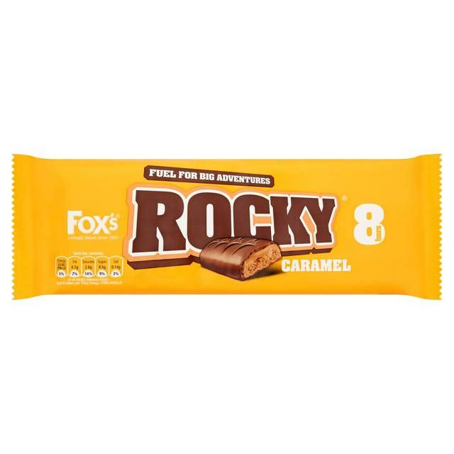 Fox's Rocky Caramel Biscuit Bars 8x21g