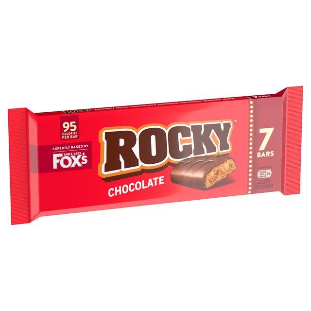 Fox's Rocky Chocolate Biscuit Bars Multipack   7 x 19g