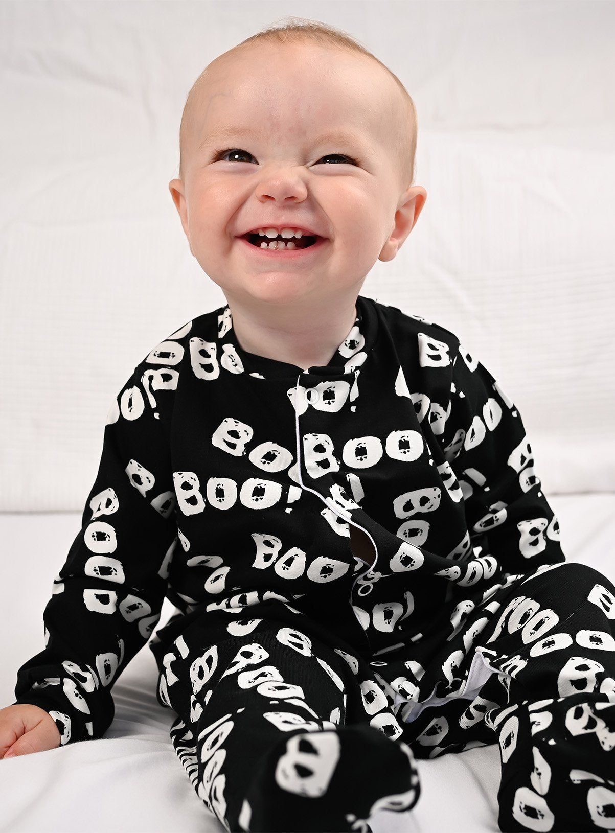 FRED &amp;amp; NOAH Boo Sleepsuit Up To 3 mths