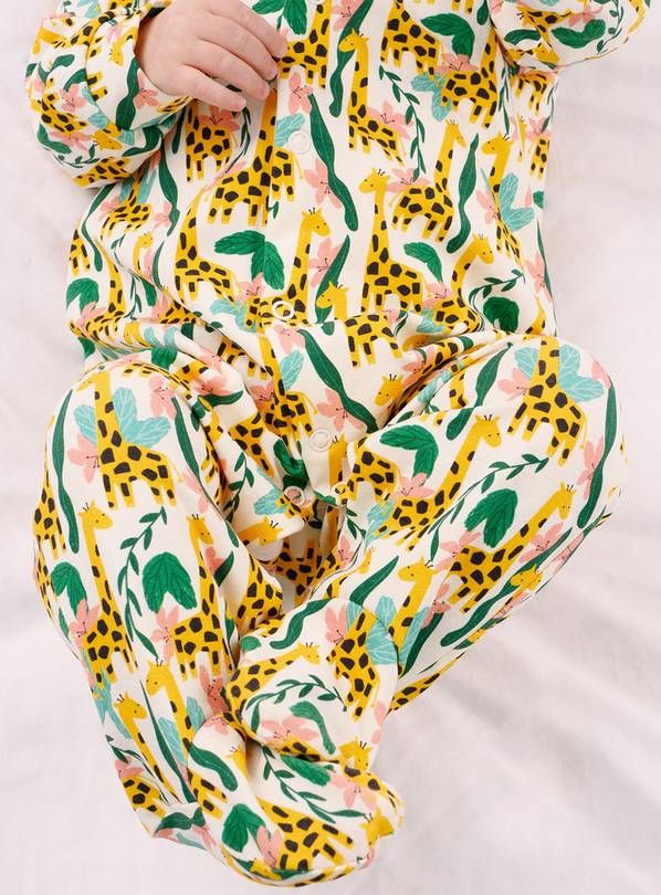 FRED & NOAH Jungle Giraffe Sleepsuit Up To 3 mths