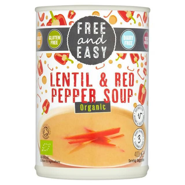 Free &amp;amp; Easy Organic Lentil &amp;amp; Red Pepper Soup 400g