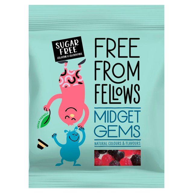 Free From Fellows Vegan Sugar Free Midget Gems   70g