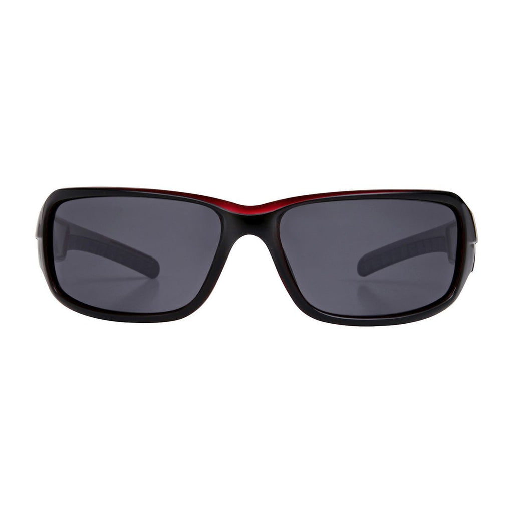 Freedom Polarised Sunglasses - Shiny Black and Red Frame