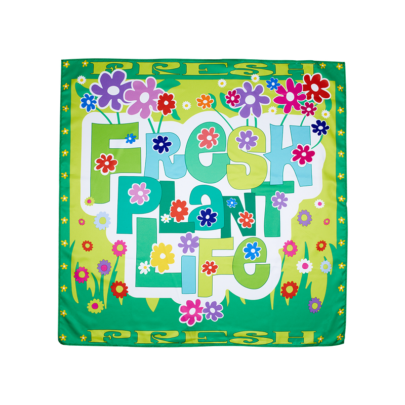Knot wrap Summer Solstice floral design 70cm, UK version
