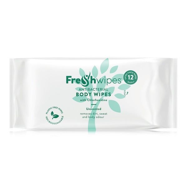 Freshwipes Body Wipes - Unscented 12 Wipes