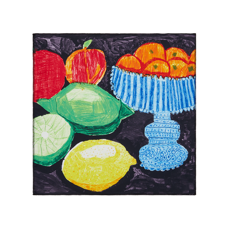 Reusable Fruit Fest knot wrap gift wrapping 50cm, UK version