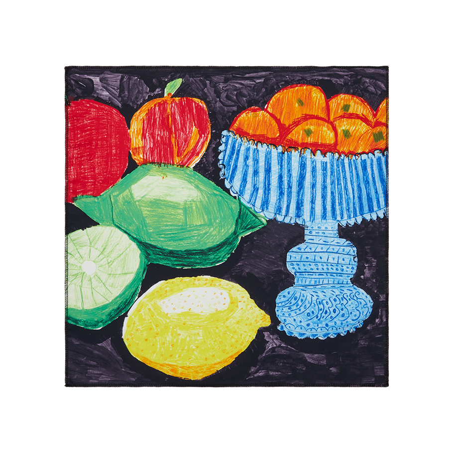 Reusable Fruit Fest knot wrap gift wrapping 50cm, UK version
