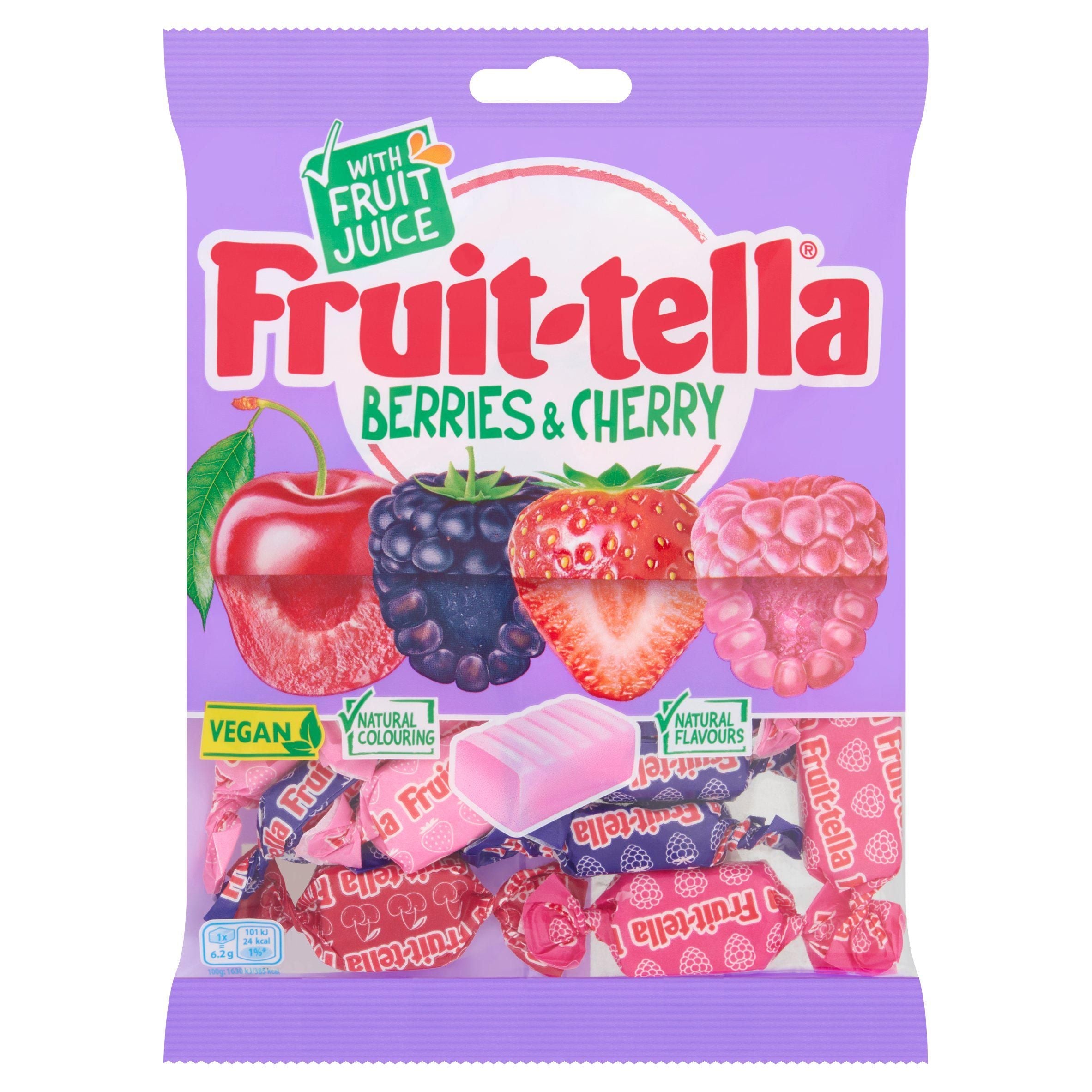 Fruittella Bær &amp; Kirsebær 170 g