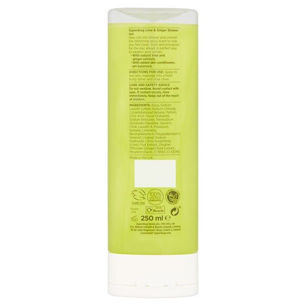 Fruity Lime &amp;amp; Ginger Shower Gel 250ml