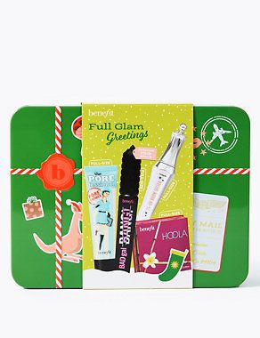 Full Glam Greetings Bronzer, Eyebrow Gel, Mascara & Primer Gift Set