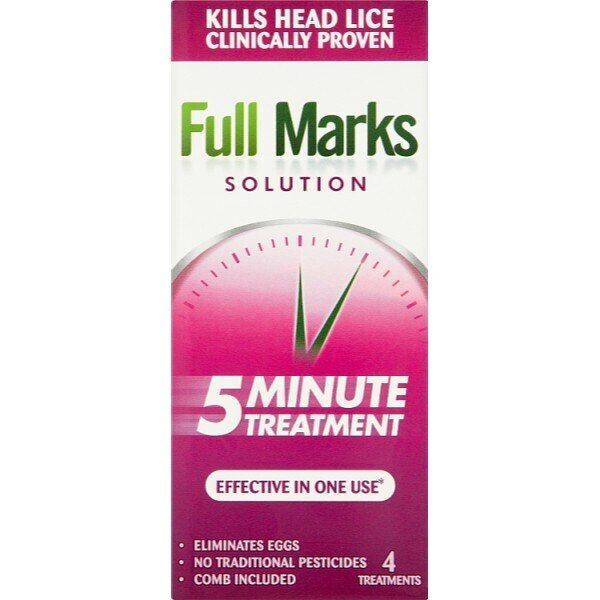 Full Marks Head Lice Removal Treatment with Nit Comb 200ml