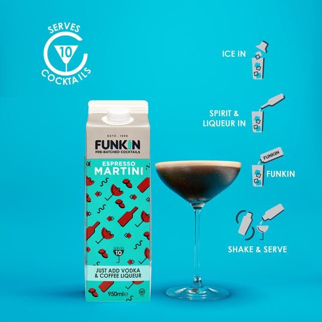 Funkin Espresso Martini Cocktail Mixer   950ml