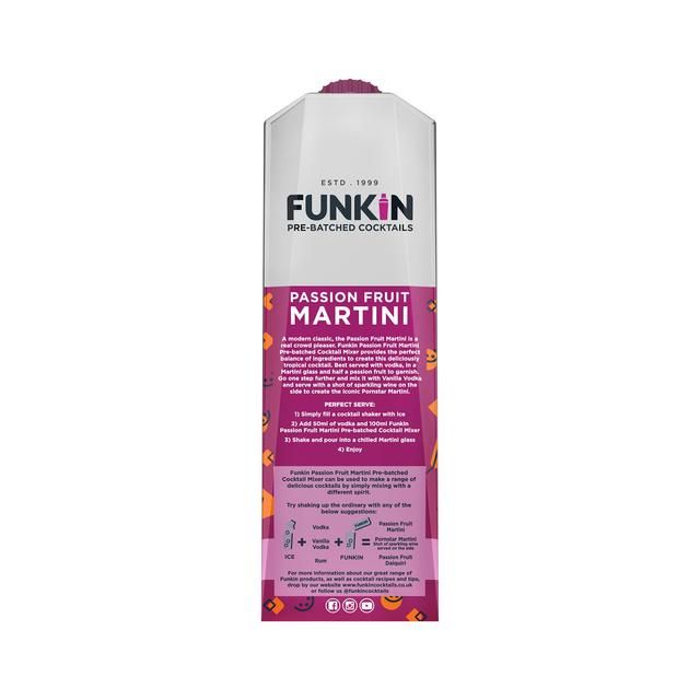 Funkin Passion Fruit Martini Cocktail Mixer   1L