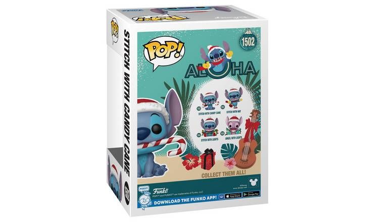 Funko POP! Stitch With Candy Cane Holiday Edition Figure