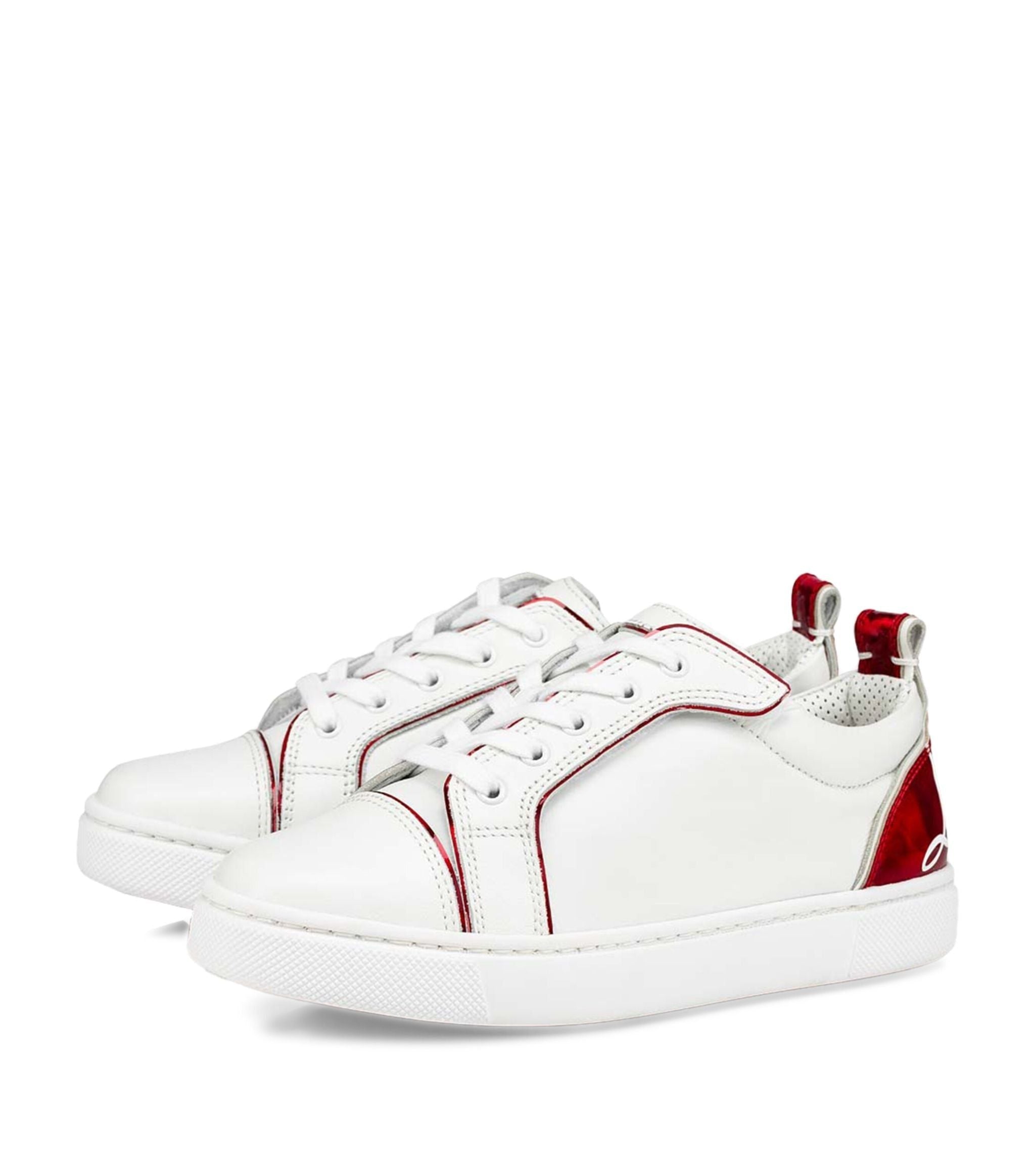 Funnyto Leather Low-Top Sneakers