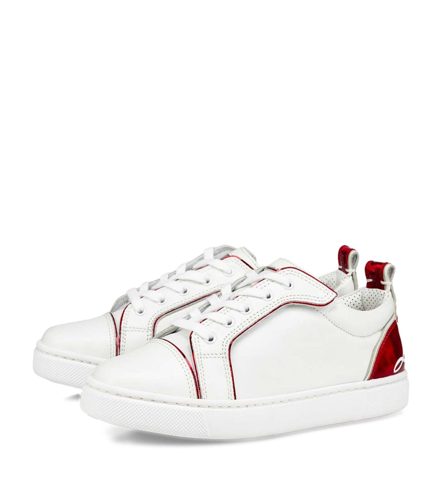 Funnyto Leather Low-Top Sneakers