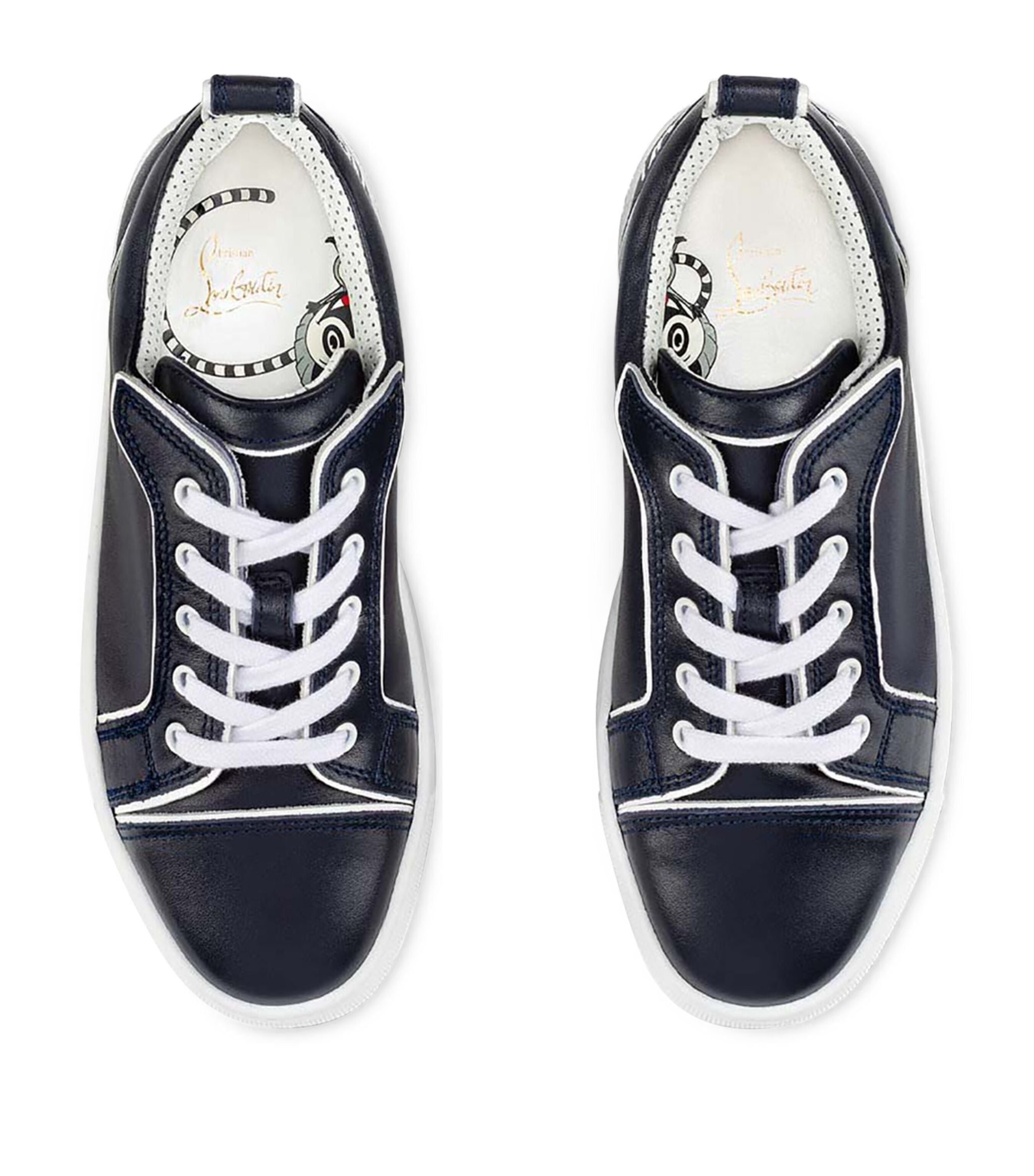 Funnyto Leather Low-Top Sneakers