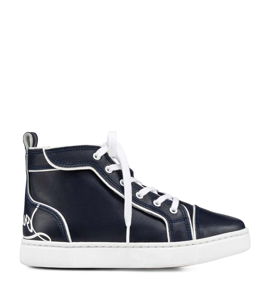 Funnytopi Leather High-Top Sneakers