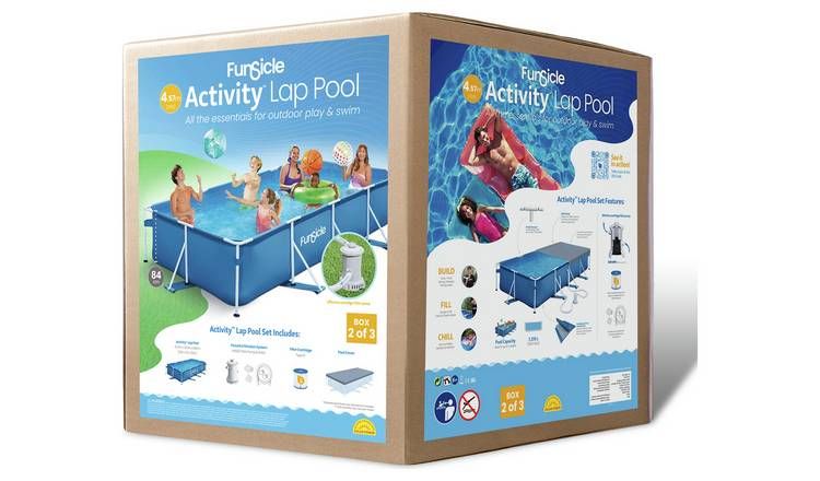 Funsicle Rectangular Frame Outdoor 15ft Pool