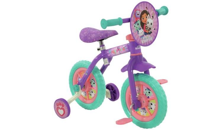 Gabby's Dollhouse 2-in-1 10 Inch Wheel Size Bike