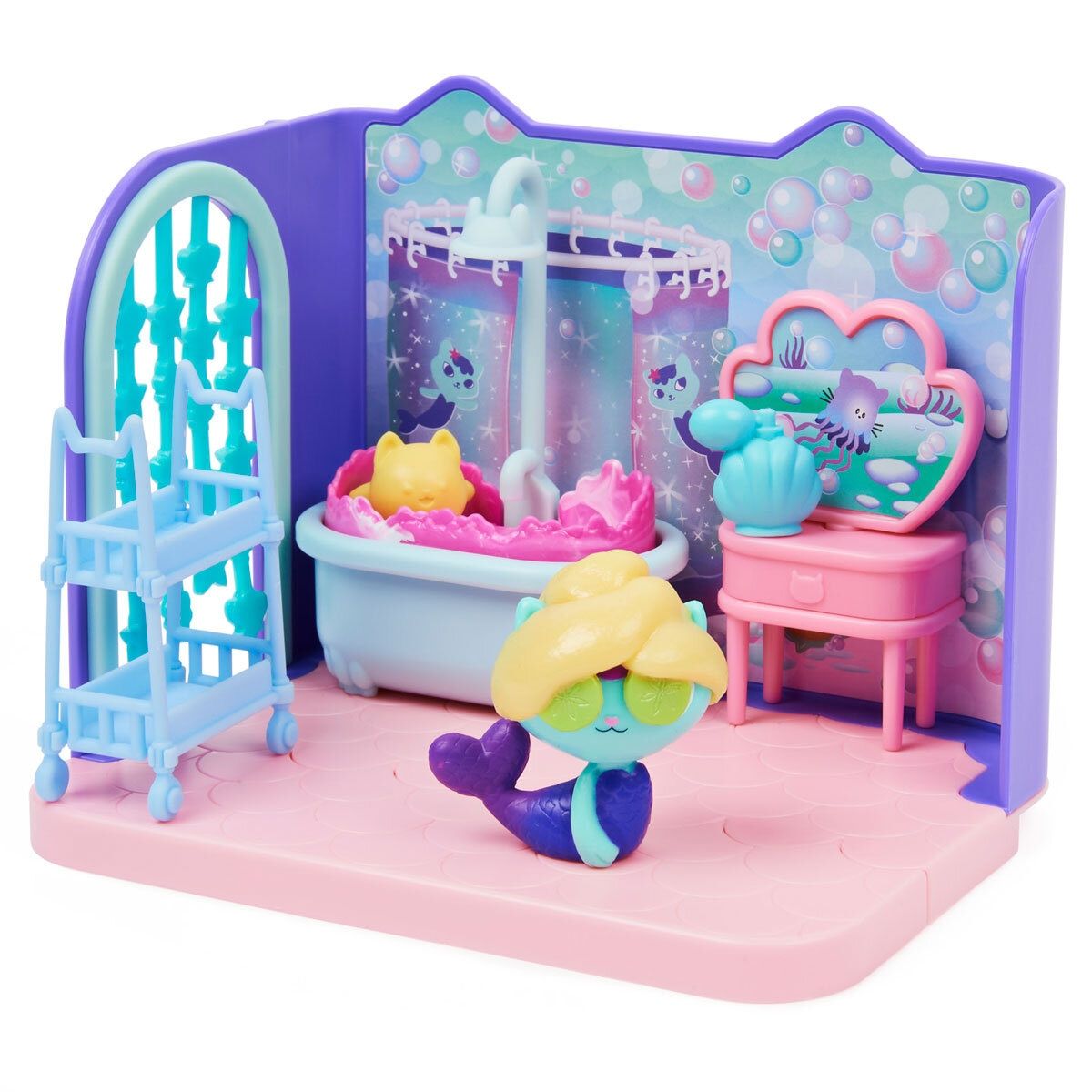 Gabby&amp;rsquo;s Dollhouse Rainbow-Themed Celebration Doll House + 6 Deluxe Rooms (3+ Years)