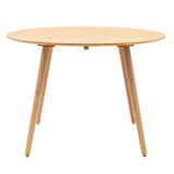 Gallery Hatfield Natural Round Dining Table, Seats 4