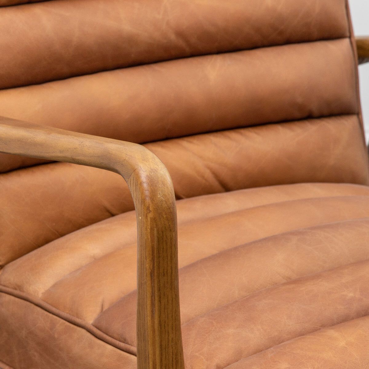 Gallery Newhaven Brown Leather Armchair