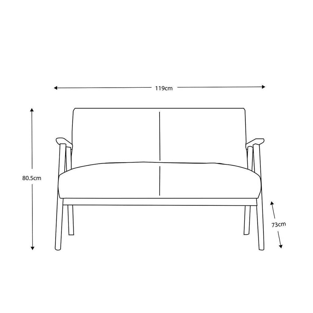 Gallery Neyland Natural Linen 2 Seater Sofa