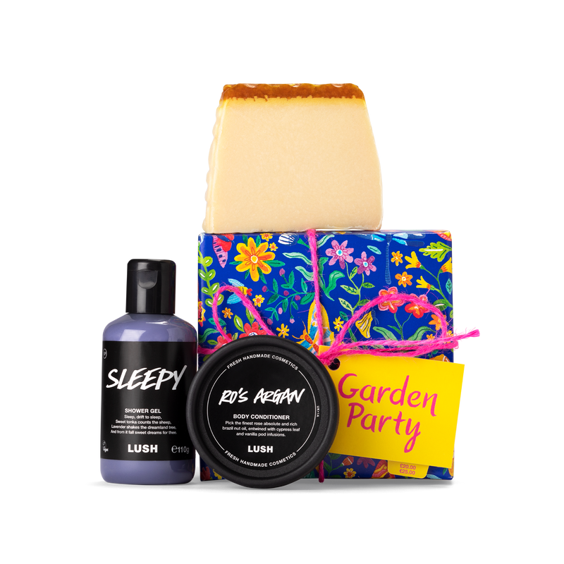 Lush Garden Party gift set with soap and shower gel (British brand)