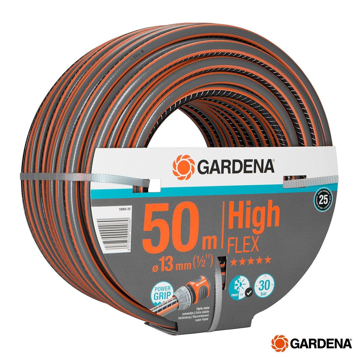 Gardena 50m (164ft) Comfort HighFlex 13mm (0.5&amp;quot;) Hose