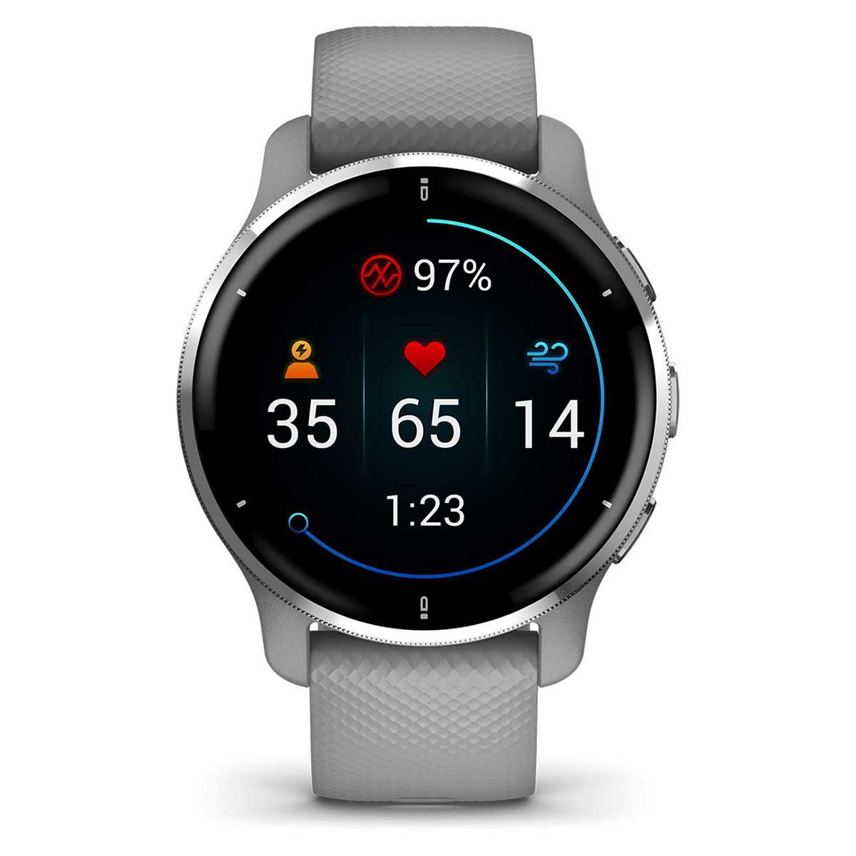 Garmin Venu&amp;reg; 2 Plus Smartwatch - Powder Grey