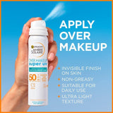 Garnier Ambre Solaire Over Makeup Super UV Protection Mist SPF50    75ml