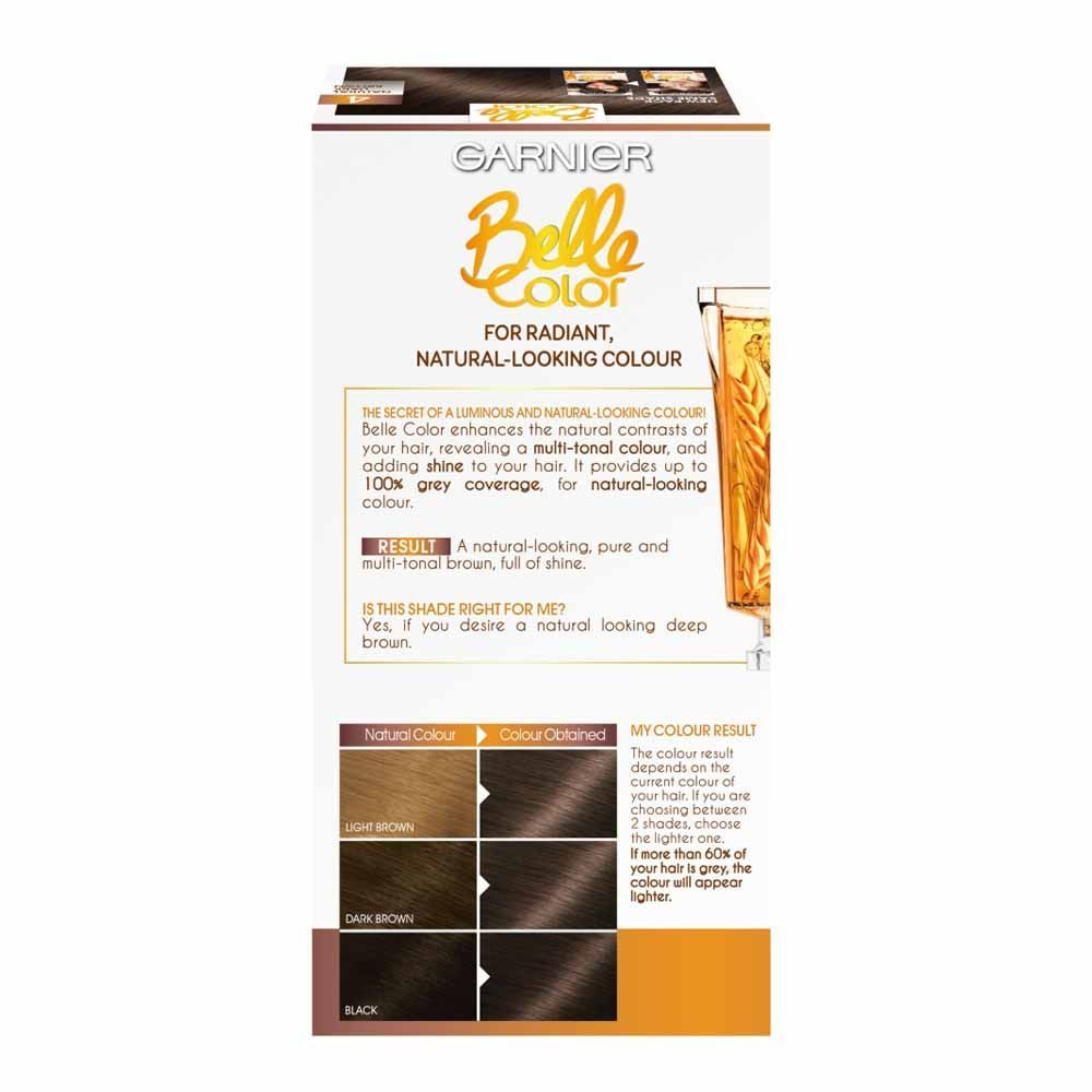 Garnier Belle Color 4 Natural Dark Brown Permanent Hair Dye