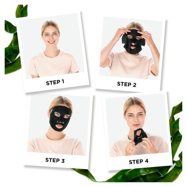 Garnier Charcoal &amp; Algerensing &amp; Hydrating Face Sheet Mask 5 per pakke