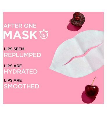 Garnier Cherry and Panthenol Replumping Lip Sheet Mask 5g