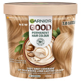 Garnier Good Permanent No Ammonia Formula 100% Grey Coverage 7.0 Almond Creme Dark Blonde Hair Dye