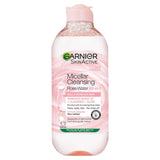 Garnier Micellar Rose Water Facial Cleanser Makeup Remover For Dull Skin 400ml