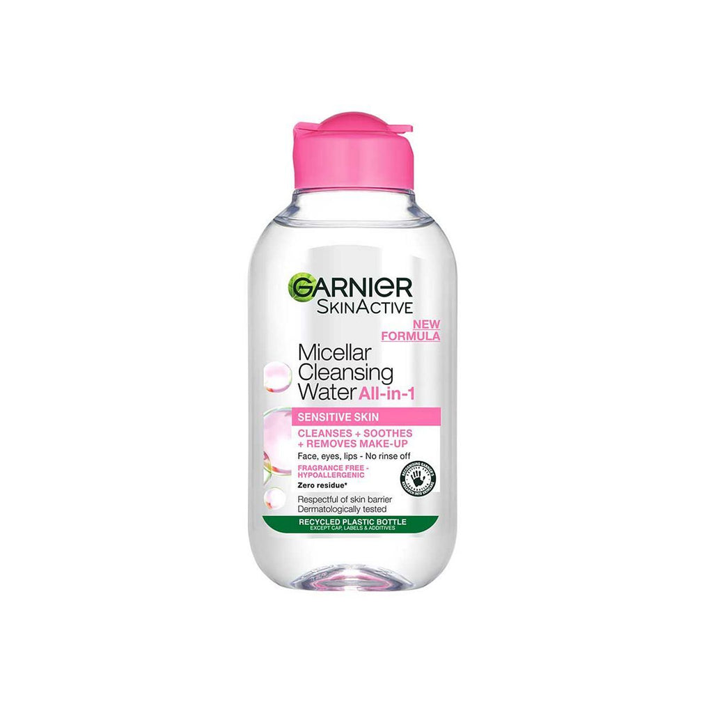 Garnier Micellar Water Facial Cleanser For Sensitive Skin, Travel Size 100ml