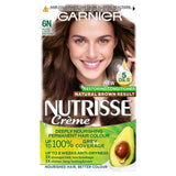 Garnier Nutrisse 6N Nude Light Brown Permanent Hair Dye