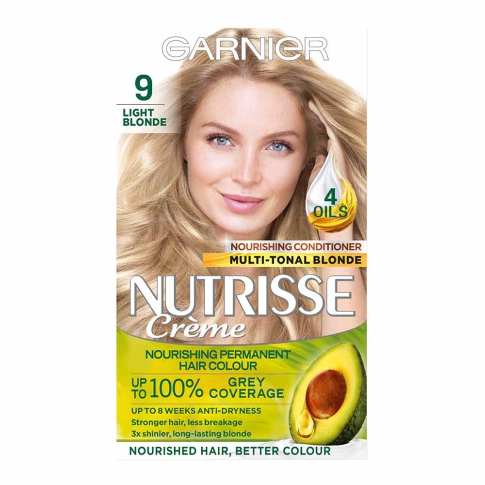 Garnier Nutrisse 9 Light Blonde Permanent Hair Dye