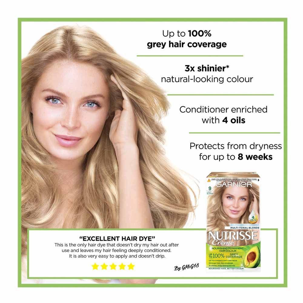 Garnier Nutrisse 9 Light Blonde Permanent Hair Dye