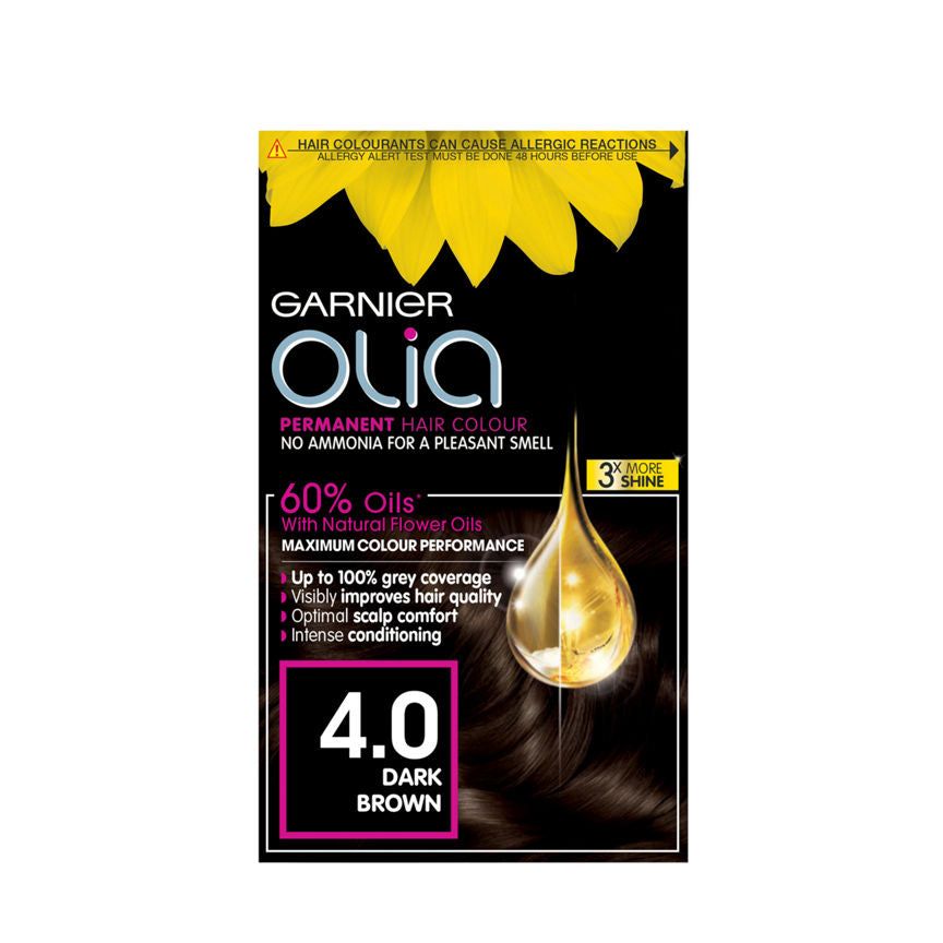 Garnier Olia 4.0 Dark Brown Permanent Hair Dye