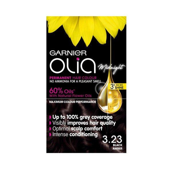 Garnier Olia 5.15 Frosted Chocolate Brown Permanent Hair Dye Black Amber
