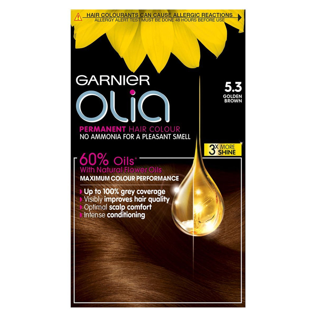 Garnier Olia 5.3 Golden Brown No Ammonia Permanent Hair Dye