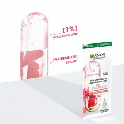 Garnier SkinActive Hyaluronic Acid Ampoule Sheet Mask Watermelon 15g