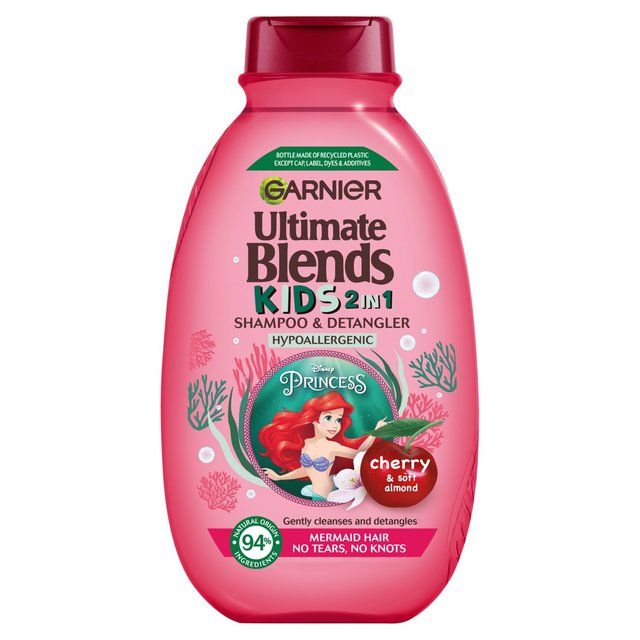 Garnier Ultimate Blends 2-in-1 Kids Cherry &amp;amp; Almond No Tears Shampoo    250ml