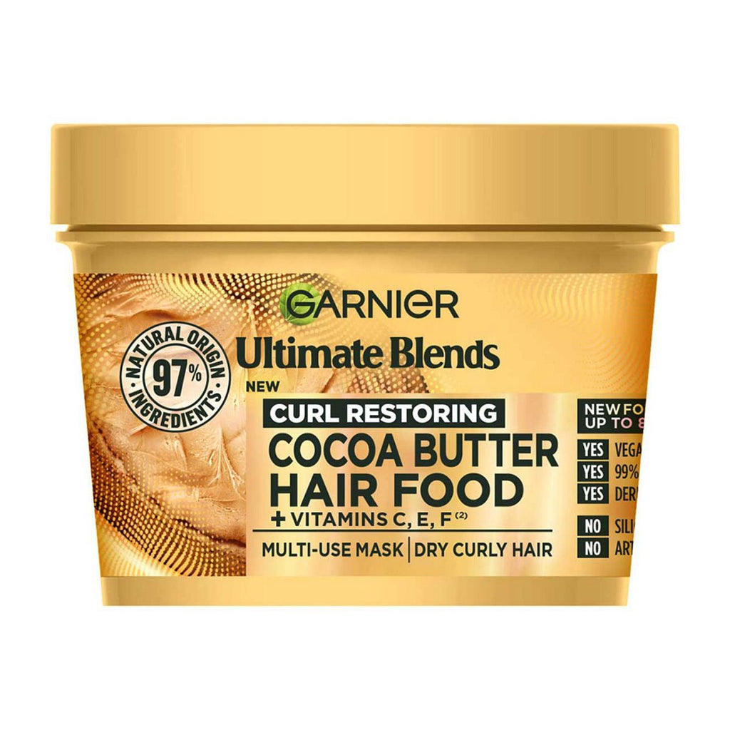 Garnier Ultimate Blends Cocoa Butter 3-in-1: Pre-shampoo, Conditioner, Hair Mask, for Dry, Curly hair 400ml