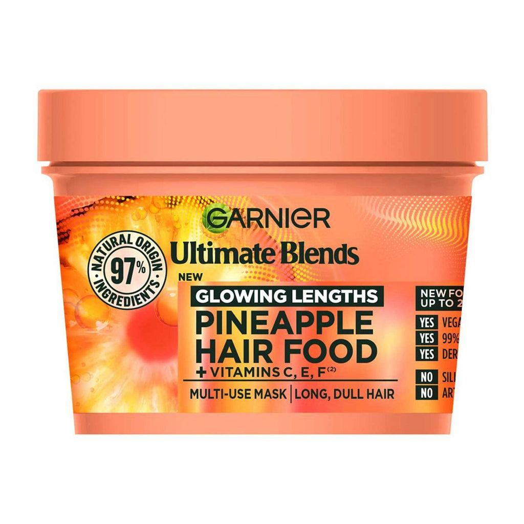 Garnier Ultimate Blends Glowing Lengths Pineapple & Amla Hair Food 3-in-1 Hair Mask Treatment 400ml